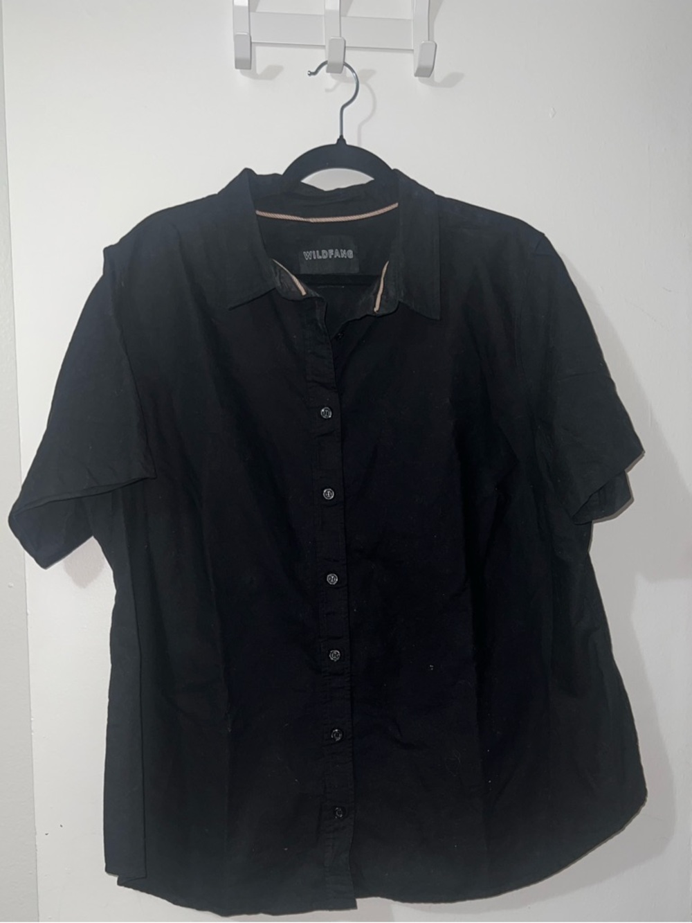 Wildfang black cotton shirt size 2x